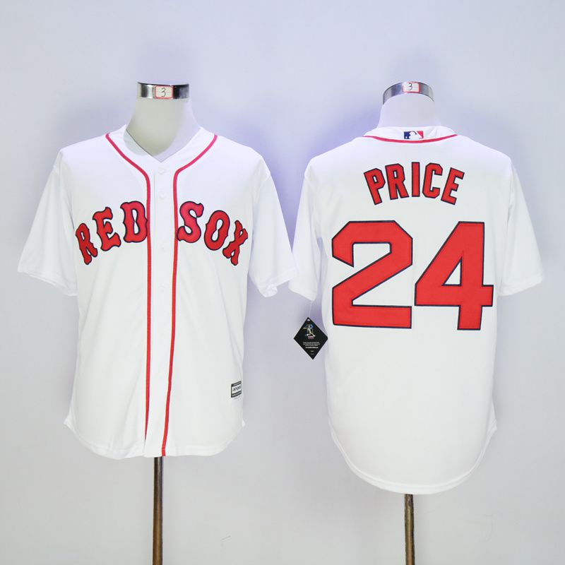 Men Boston Red Sox #24 Price White MLB Jerseys->boston red sox->MLB Jersey